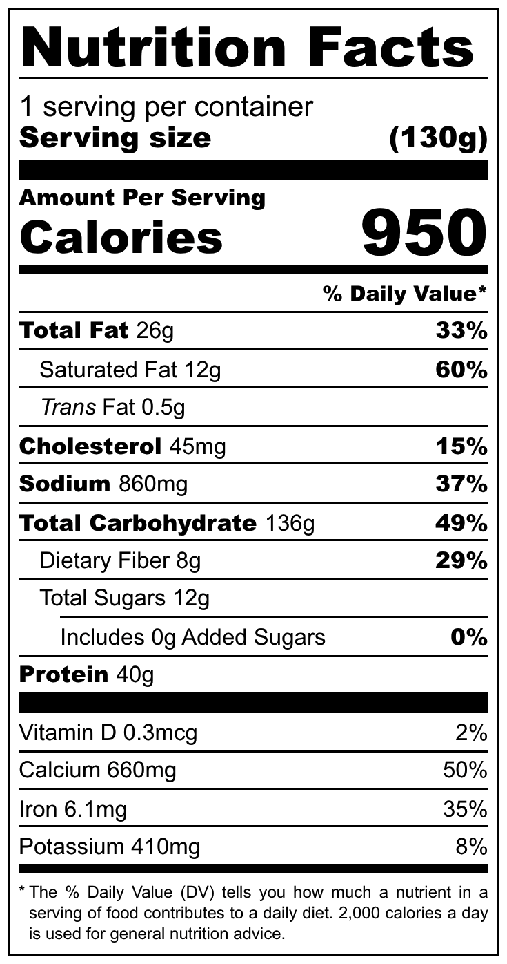 FOUNDATION Outdoors, Chicken Pasta Primavera Meal, 6 Pack