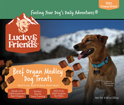 Lucky & Friends Three Beef Organ Medley Dog Treat