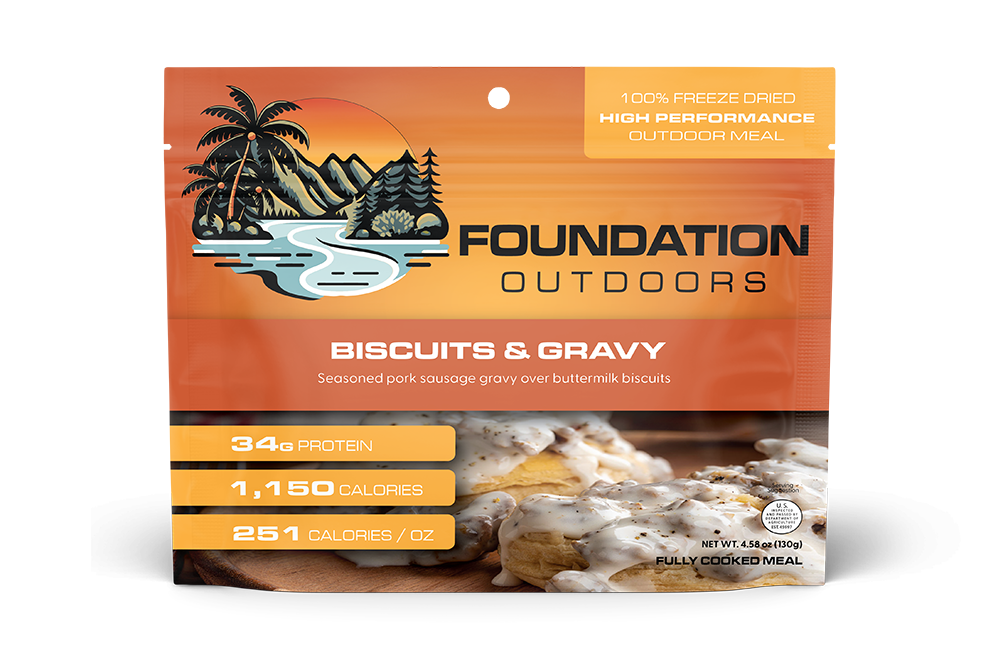 FOUNDATION Outdoors Biscuits & Gravy Meal