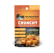 FOUNDATION Outdoors Crunchy Cheddar Cheese Bites - 12 unit Wholesale Box - Snack Size