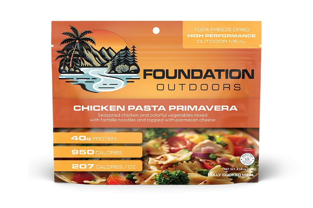 FOUNDATION Outdoors Chicken Pasta Primavera Meal
