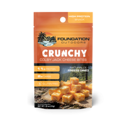 FOUNDATION Outdoors Crunchy Colby Jack Cheese Bites - 12 unit Wholesale Box - Snack Size