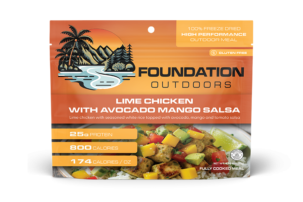 FOUNDATION Outdoors Lime Chicken with Avocado, Mango Salsa Meal