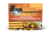 FOUNDATION Outdoors Lime Chicken with Avocado, Mango Salsa Meal