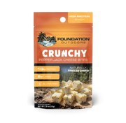 FOUNDATION Outdoors Crunchy Pepper Jack Cheese Bites - 12 unit Wholesale Box - Snack Size