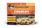 FOUNDATION Outdoors Crunchy Pepper Jack Cheese Bites - 12 unit Wholesale Box - Trail Size