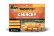 FOUNDATION Outdoors Crunchy Three Cheese Medley - 12 unit Wholesale Box - Trail Size