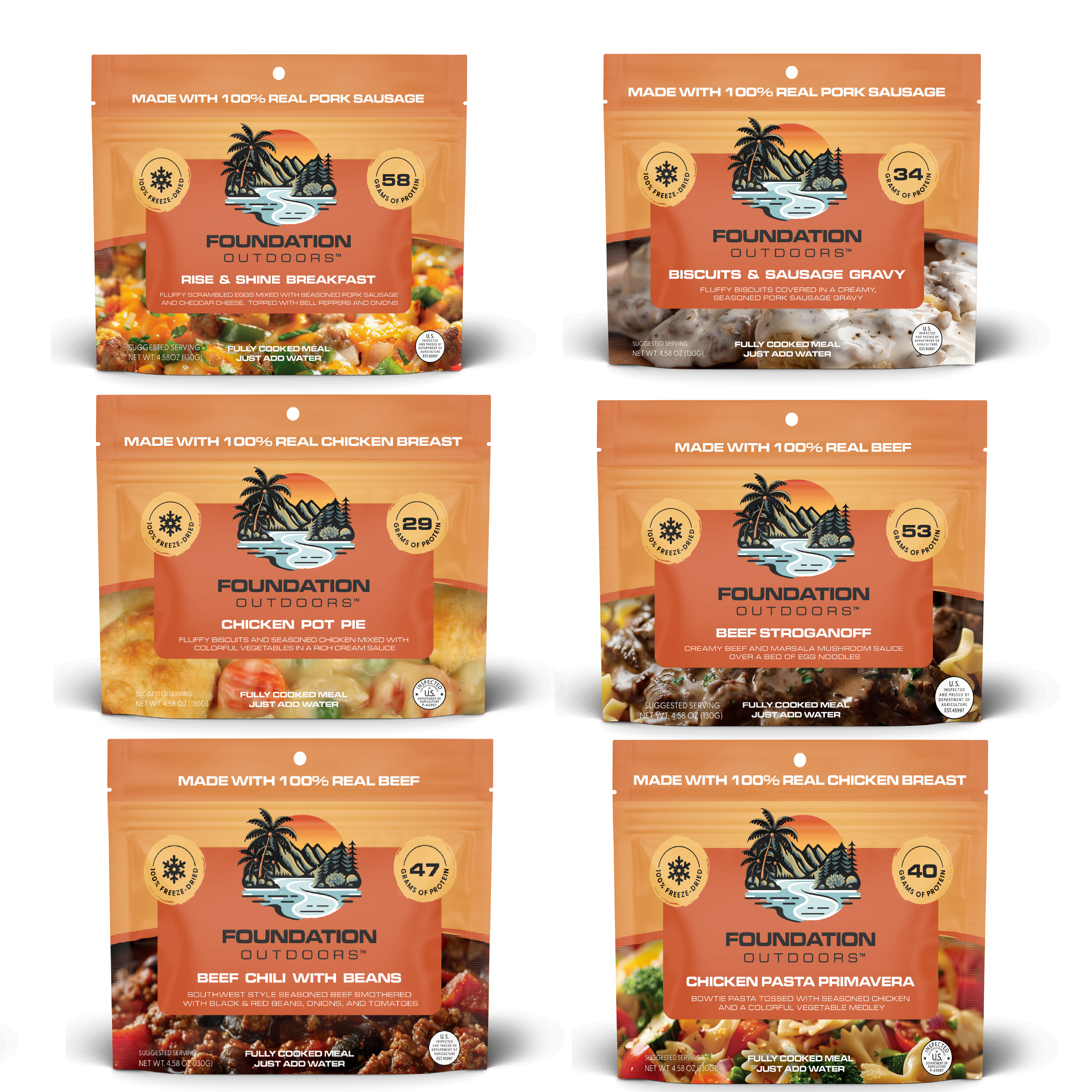 FOUNDATION Outdoors 6 Meal Weekender Adventure Pack